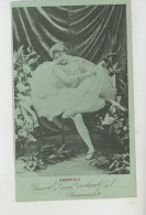 FEMMES - FRAU - LADY - SPECTACLE - ARTISTES - Jolie Carte Fantaisie Portrait Artiste SBERNA (danseuse En Tutu ) - Women