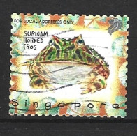 SINGAPOUR. N°859 Oblitéré De 1998. Grenouille. - Frösche