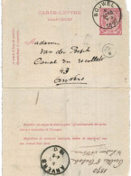 Carte-lettre N° 46 écrite De Bouwel Vers Anvers   (carte Pliée) - Letter-Cards