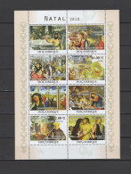 Mocambique 2010 Paintings Correggio, El Greco, Giotto, Van Der Weyden, Botticelli Etc. Sheetlet MNH - Religie