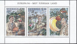 SCHWEDEN Heftchenblatt 222, Postfrisch **, Europa CEPT: Entdeckungen Und Erfindungen 1994 - 1981-..