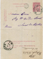 Carte-lettre N° 46 écrite De Wilryck Vers Anvers   (carte Pliée) - Cartes-lettres