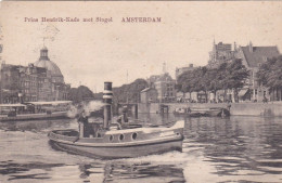 Amsterdam Prins Hendrikkade Levendig Ss Johanna Koepelkerk Ronde Lutherse Kerk # 1919   2605 - Amsterdam