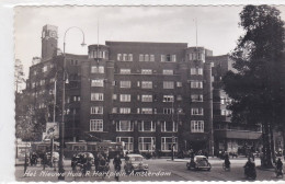 Amsterdam Het Nieuwe Huis Roelof Hartplein Levendig Tram Oude Auto's    2607 - Amsterdam