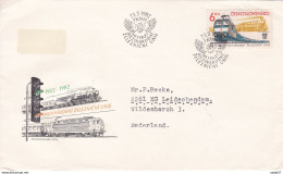 Tsjechoslowakije Ceskoslovensko FDC 23-03-1982 60 Jahre Internationale Eisenbahnunion (UIC) - Eisenbahnen