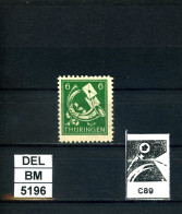 DEL-BM5196, SBZ Thüringen, Xx, 95 AX, X, PLF F C89, Gepr. Böhm BPP - Mint