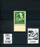 DEL-BM5190, SBZ Thüringen, Xx, 95 AX, X, PLF F ACD97, Gepr. Böhm BPP - Ungebraucht