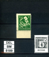 DEL-BM5189, SBZ Thüringen, Xx, 95 AX, X, PLF F BCD96, Gepr. Böhm BPP - Ungebraucht