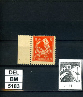 DEL-BM5183, SBZ Thüringen, Xx, 96 AX, U, PLF F 11, Gepr. Böhm BPP - Neufs