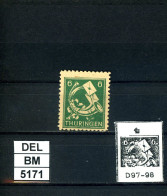 DEL-BM5171, SBZ Thüringen, Xx, 95 AX, W, PLF F D97-98, Gepr. AG.THÜR - Ungebraucht