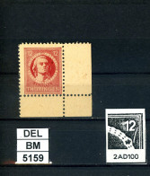 DEL-BM5159, SBZ Thüringen, Xx, 96 AX, T, PLF F 2AD100, Gepr. Böhm BPP  - Mint