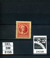 DEL-BM5155, SBZ Thüringen, Xx, 96 AX, T, PLF F 2AD29, Gepr. Böhm BPP  - Mint