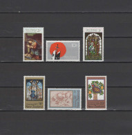 New Zealand 1970/1977 Paintings Correggio, Etc. Christmas 6 Stamps MNH - Religione