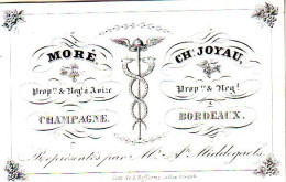 DE 1947 - Carte Porcelaine De More, Propre. & Negt A Champagne Et Chs Joyau A Bordeaux, Imp Defferrez, Gand - Autres & Non Classés