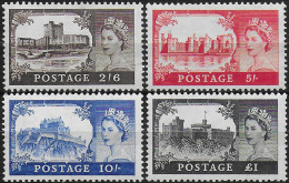 1958 Great Britain Castles 4v. Waterlow MNH Unificato N. 283/86 - Other & Unclassified