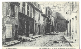 02 Soissons - La Rue De La Paix Apres Le Bombardement - Soissons