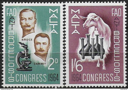 1964 Malta Anti-Brucellosis Congress 2v. MNH SG N. 316/17 - Other & Unclassified