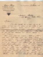 VP23.152 - 1916 - Lettre - FOUR, Propriétaire De Vignobles à ROMANECHE, FLEURIE, LANCIE, CERCIE Pour Mme BERLIOZ à LYON - 1900 – 1949