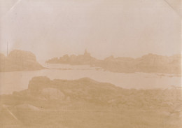 1894 Photo L'île De Bréhat Rochers Le Phare Du Paon Côtes D'armor Bretagne - Europe