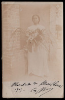 Carte-Photo D'une Marchande De Fleurs à Fianarantsoa 1905 - Madagaskar