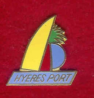 @@ HYERES Les Palmiers Bateau Voilier Le Port EGF (2.5x2.3) VAR @@ma19 - Villes