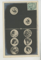 FEMMES - FRAU - LADY - SPECTACLE - ARTISTES 1900 -  JEU DE DOMINOS - Le 8 - Femmes