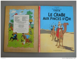 TINTIN - LE CRABE AUX PINCES D'OR - B39 - 1971 - Tintin