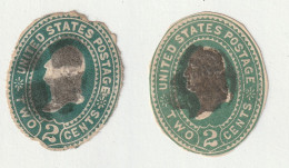 ETATS UNIS 1887 Entier Postal X2 - Oblitérés