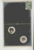 FEMMES - FRAU - LADY - SPECTACLE - ARTISTES 1900 -  JEU DE DOMINOS - Le 2 -Artistes LIANE DE POUGY & EMILIENNE D'ALENÇON - Women