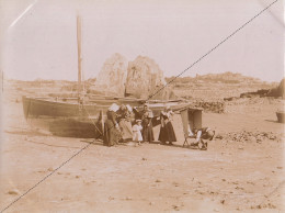 1894 Photo L'île De Bréhat Bateau Sur Le Grève Côtes D'armor Bretagne - Europe