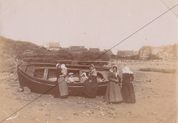 1894 Photo L'île De Bréhat Bateau Sur Le Grève Côtes D'armor Bretagne - Europe