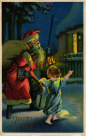 CPA - Babbo Natale, Père Noël, Santa Claus - Scritta - B145 - Santa Claus