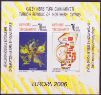 Europa CEPT 2006 Chypre Turque - Cyprus - Zypern Y&T N°BF24a - Michel N°B25B *** - Non Dentelé - 2006