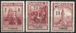 Timor 1925. Scott #RA1-3 (MH) Marquis Of Pombal (Complete Set) - Timor
