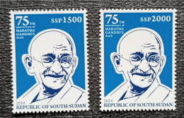 SOUTH SUDAN 2024 - SET 2V - 1500 SSP & 2000 SSP - MAHATMA GANDHI - RARE MNH - Mahatma Gandhi