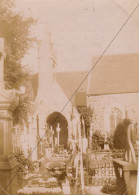 1894 Photo L'île De Bréhat Le Porche De L'église Cimetière Côtes D'armor Bretagne - Europe