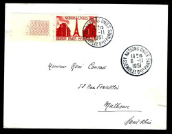 PARIS 1951 - NATIONS UNIES - ASSEMBLÉE GÉNÉRALE - PARIS - TOUR EIFFEL -  - Briefe U. Dokumente