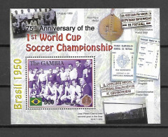 Gambia 2005 The 75ht Anniversary Of The First Football World Cup MS MNH - Sonstige & Ohne Zuordnung