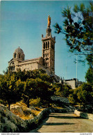 CPSM Marseille                        L2744 - Notre-Dame De La Garde, Aufzug Und Marienfigur