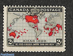 Canada 1898 Penny Porto, (water Dull Lilac), Unused (hinged), Various - Maps - Ongebruikt