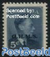 Canada 1949 5c, OHMS, Stamp Out Of Set, Mint NH - Neufs