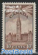 Canada 1942 10c, Stamp Out Of Set, Unused (hinged), Art - Architecture - Ongebruikt