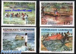 Gabon 1991 Fishing 4v, Mint NH, Nature - Fishing - Ungebraucht