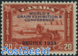Canada 1933 Grain Exhibition 1v, Mint NH, Various - Agriculture - Ongebruikt