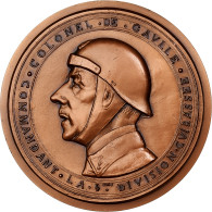 France, Médaille, Colonel De Gaulle, Commandant La 4eme Division Cuirassée - Andere & Zonder Classificatie