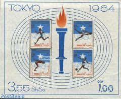 Somalia 1964 Olympic Games Tokyo S/s, Mint NH, Sport - Athletics - Football - Olympic Games - Athlétisme