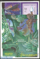 Somalia 1998 Titanic S/s, Mint NH, Nature - Transport - Fish - Ships And Boats - Titanic - Art - Sculpture - Poissons
