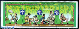 Libya Kingdom 1982 75 Years Scouting 4v, Mint NH, Nature - Sport - Transport - Dogs - Scouting - Zeppelins - Zeppeline