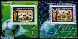 Libya Kingdom 1986 World Cup Football 2 S/s, Mint NH, Sport - Football - Autres & Non Classés