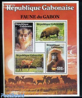 Gabon 1990 Animals S/s, Mint NH, Nature - Animals (others & Mixed) - Monkeys - Unused Stamps